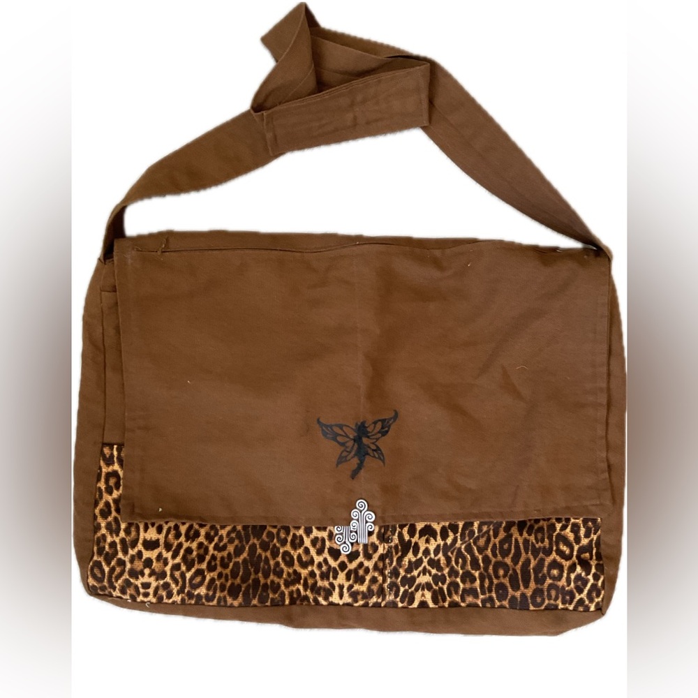 Women’s Large Brown Leopard Print Women's Messenger Bag